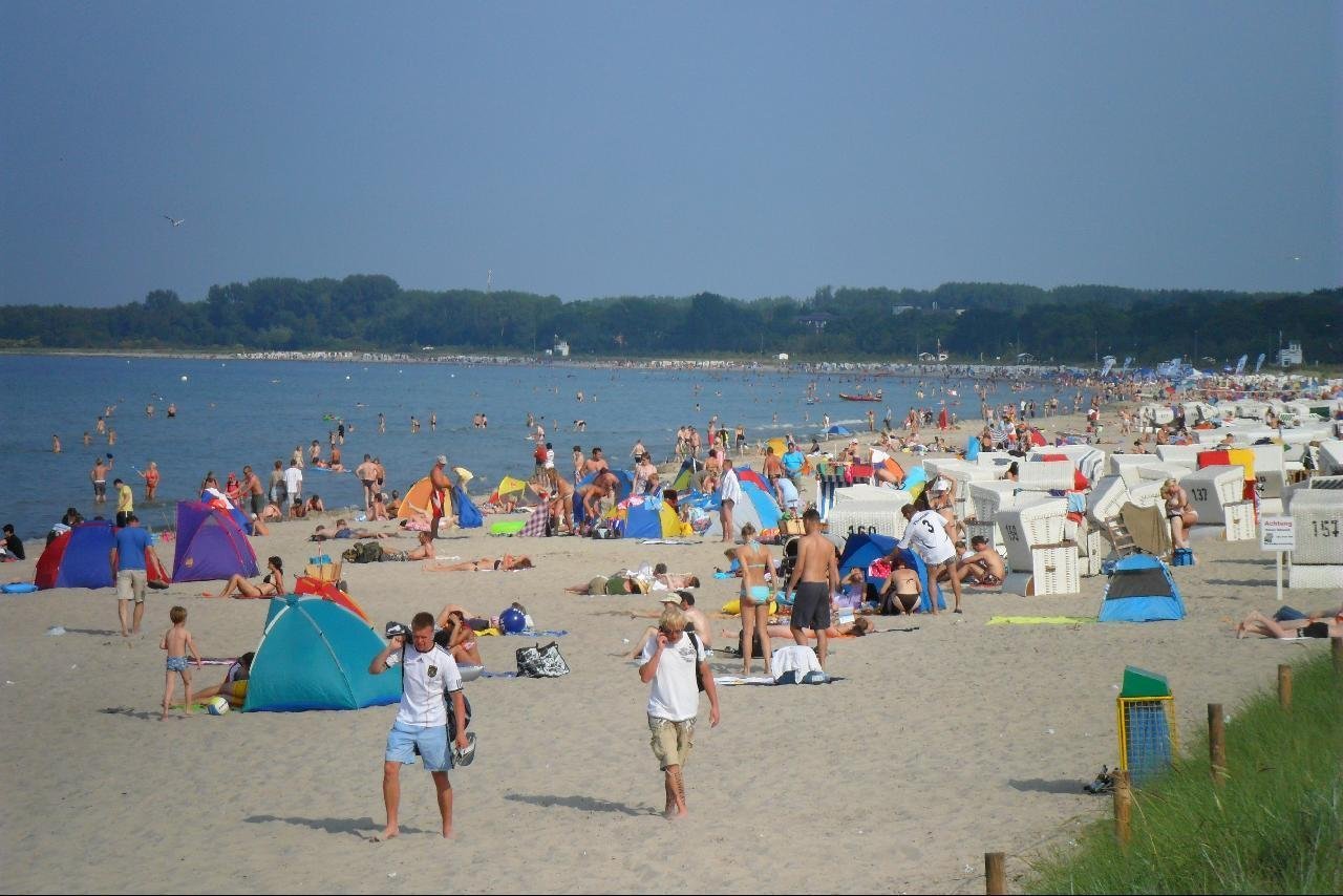 Strand in Boltenhagen, MV, im Juli