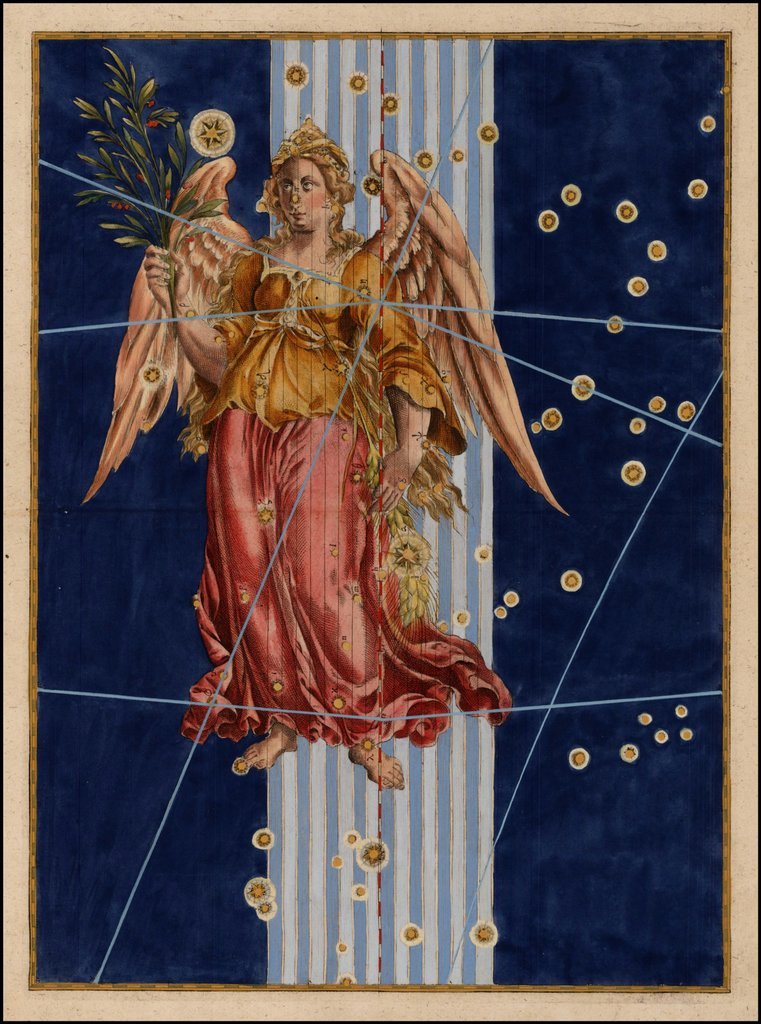 Das Zeichen Jungfrau von Johann Bayer.