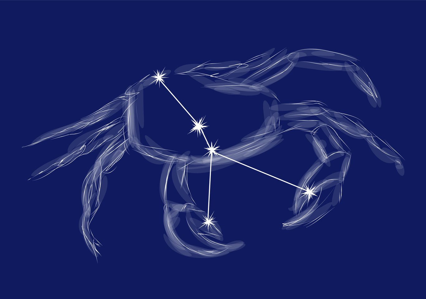 Illustration des Sternbildes Krebs