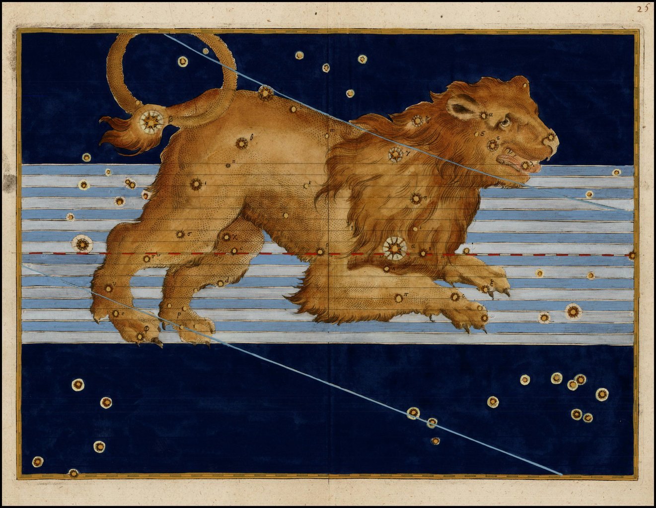 Das Zeichen Löwe von Johann Bayer.