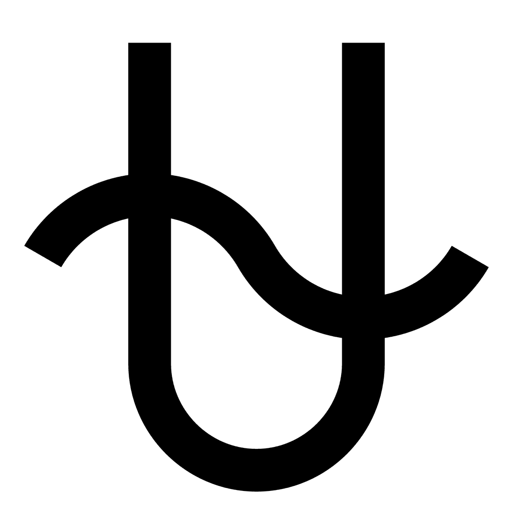 Le symbole d'Ophiuchus (nom grec), aussi désigné Serpentaire (nom romain).