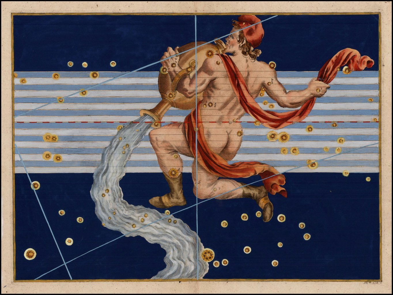 Das Zeichen Wassermann von Johann Bayer.