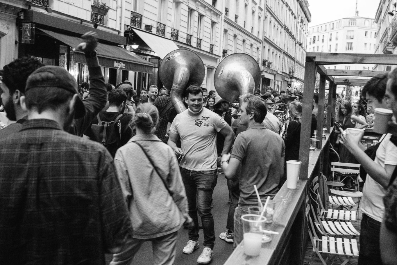 Fête de la musique in den Straßen von Paris