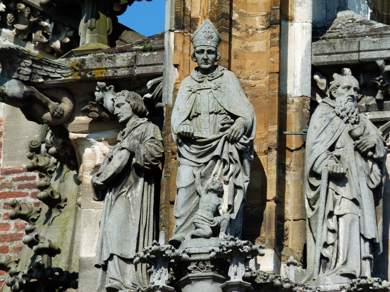 Ulmer Münster, Fassadenfiguren, Sankt Martin