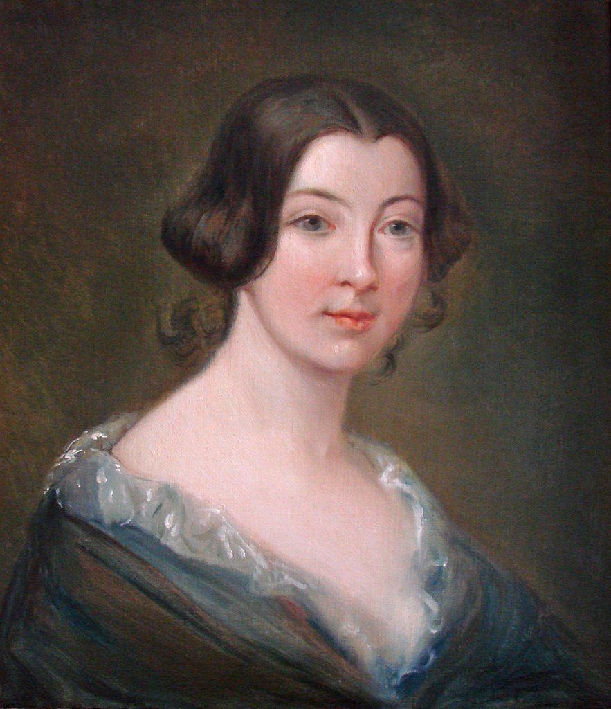 Clotilde de Vaux (1815-1846), Porträt von Antoine Étex, um 1845, im Salon von Auguste Comtes Wohnung in Paris