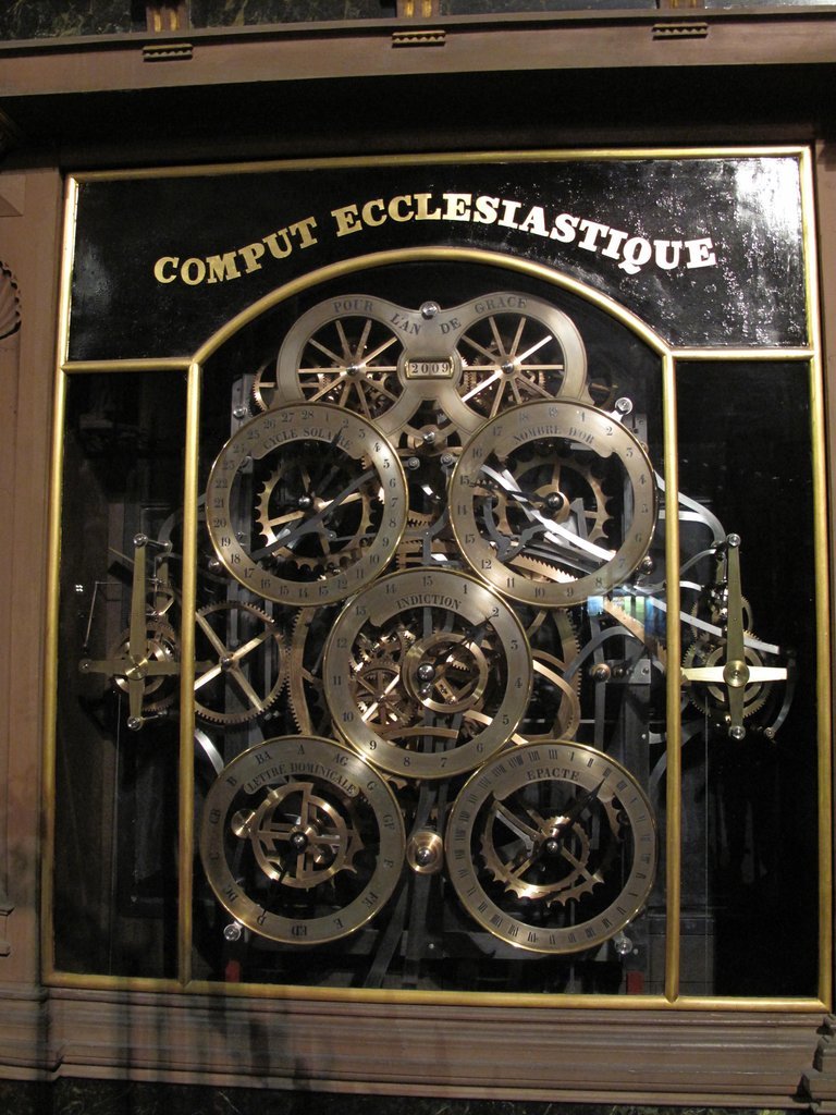 Der kirchliche Computus an der Kathedrale von Straßburg.