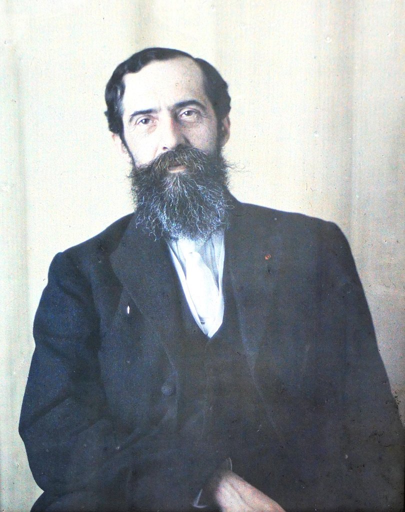 Portraet von André Honnorat (1868-1950), Autochrom von Auguste Léon, 1920.