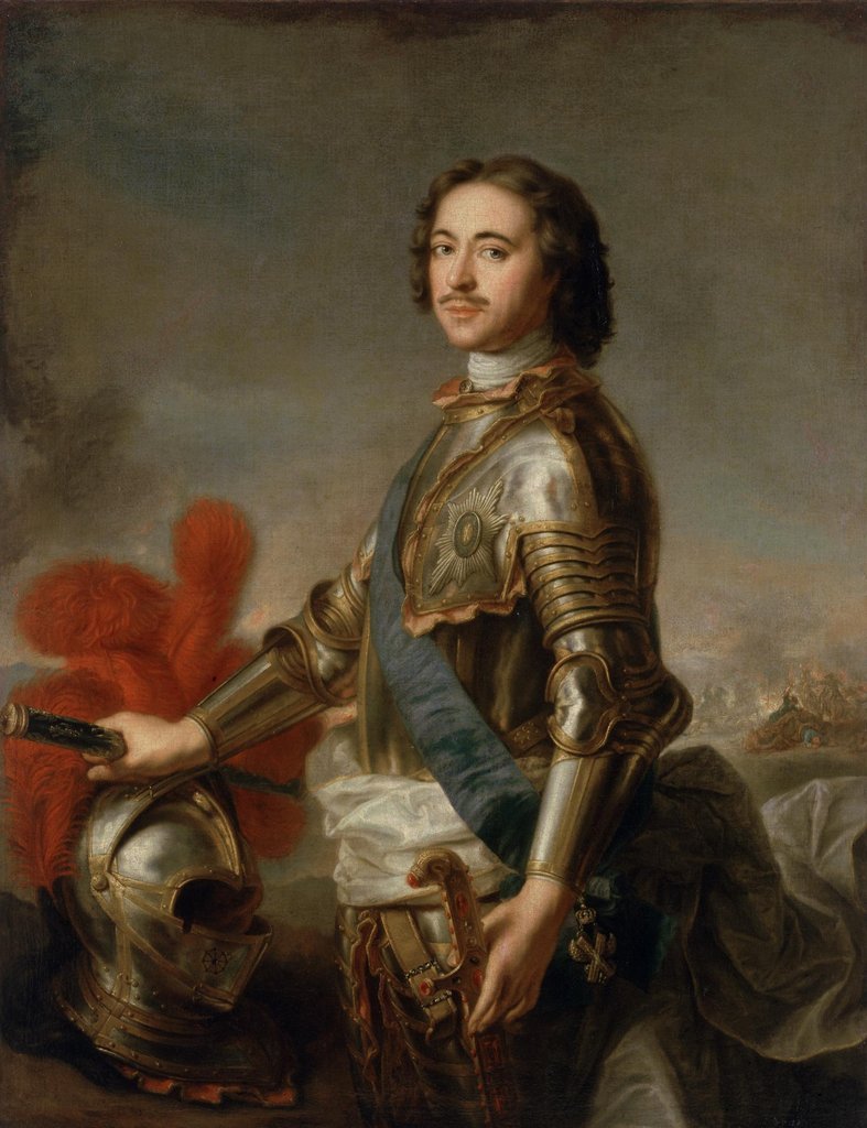 Portraet Peters I. im Eremitage-Museum, Sankt Petersburg.