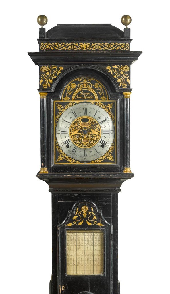 Eine von James, dem Bruder John Harrisons, signierte Uhr.