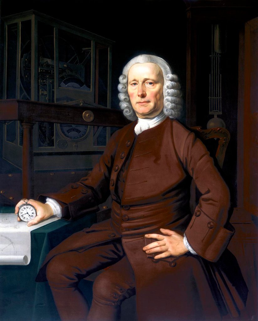 Portraet von John Harrison (1693-1776), gemalt 1767 von Thomas King.