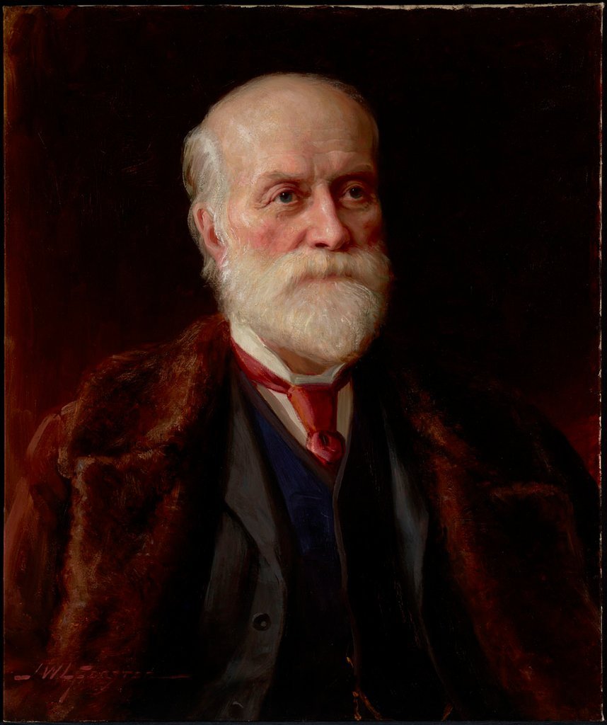 Portraet von Sir Sanford Fleming, Oel auf Leinwand, 1892, von John Wycliffe Lowes Forester.