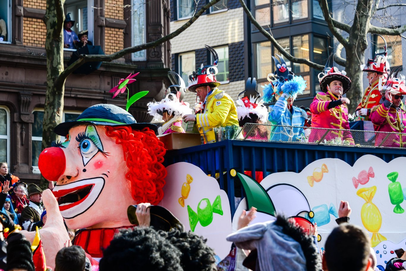 Karnevalsparade für Rosenmontag