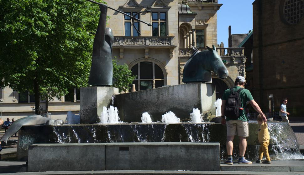 Neptunbrunnen im Domshof, Bremen